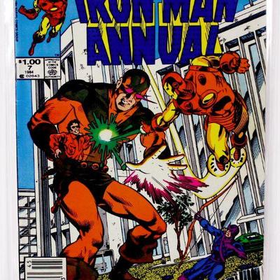 IRON MAN Annual #7 Copper Age Comic Book 1984 Marvel Comics VF+
