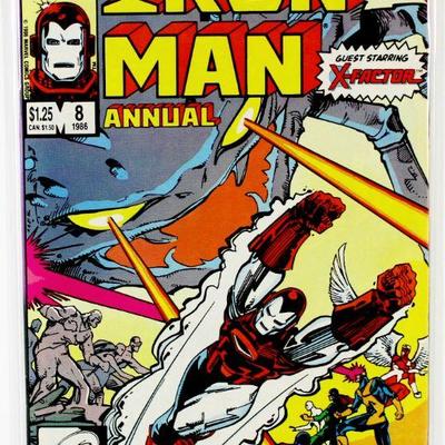 IRON MAN Annual #8 X-Factor Copper Age Comic Book 1986 Marvel Comics VF+