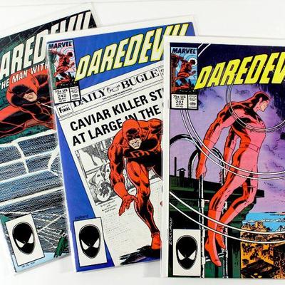 DAREDEVIL #241 #242 #250 Comic Books Set #250 Romita Art 1987/88 Marvel Comics VF/NM