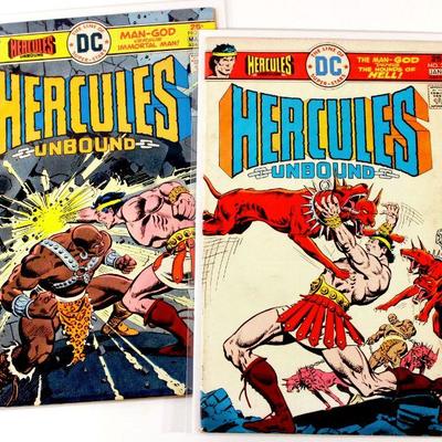 HERCULES UNBOUND #2 #3 Bronze Age Comic Book Set 1975 DC Comics VG/FN