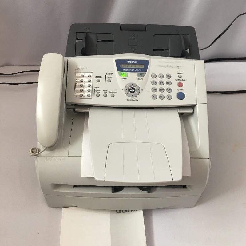 Lot 55 Brother Fax Machine, Shredder and Speakers
