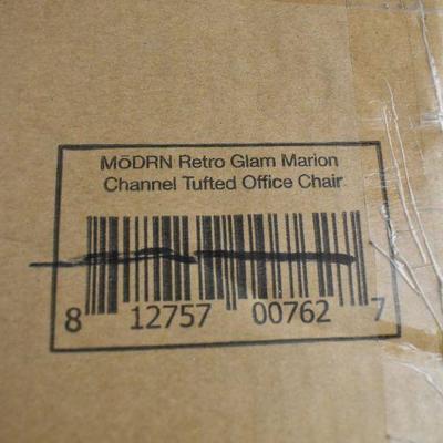 MoDRN Glam Marion Office Chair, Ivory - Chair Discolored, New, Walmart $100