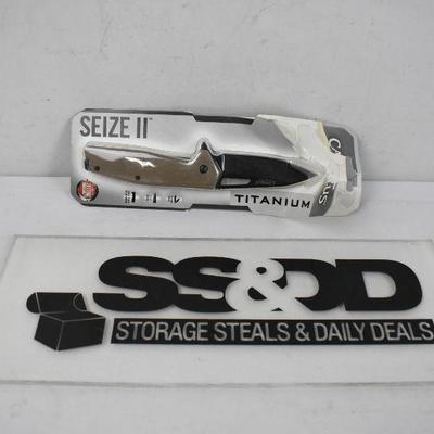 Camillus Titanium Hunting Knife "Seize II" - New, Open Box