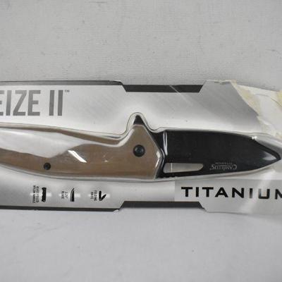 Camillus Titanium Hunting Knife "Seize II" - New, Open Box