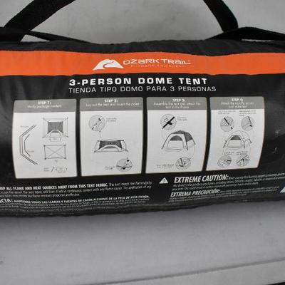 Ozark Trail 3-Person Dome Tent - Complete