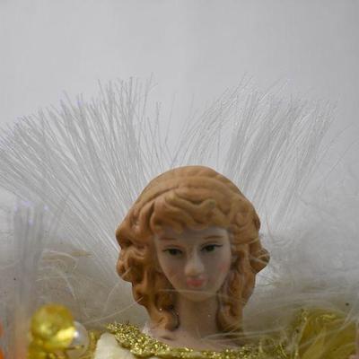 Yellow Angel Light-Up Tree Topper, Works