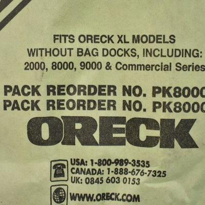 7x Oreck XL Vacuum Bags