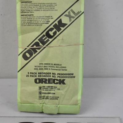 7x Oreck XL Vacuum Bags
