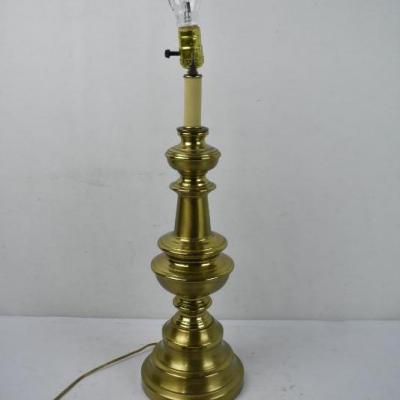 Tall Brass Lamp, No Shade - Works
