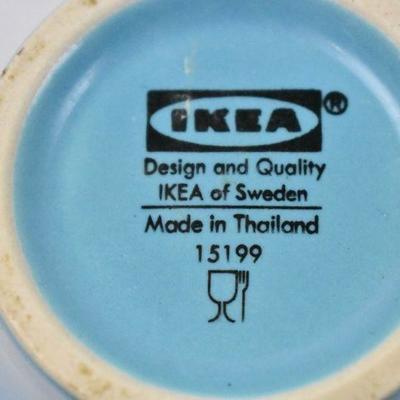 6 Coffee Cups from Ikea. Blue - 1 is Chipped as Photographed
