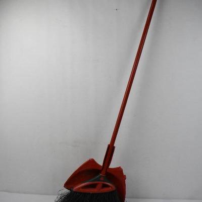Broom and Dust Pan, Red, by Cedar