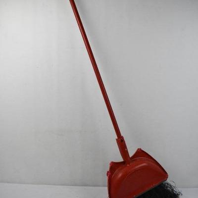 Broom and Dust Pan, Red, by Cedar