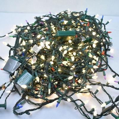 Large Bundle of White/Red/Green/Purple/Blue Lights - All Work, Multiple Settings