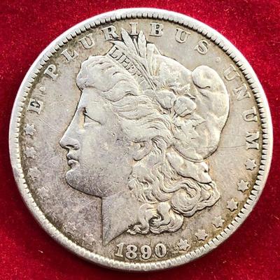 Lot #2- 1890 Morgan Silver Dollar