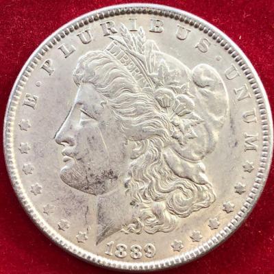 Lot #6- 1889 Morgan Silver Dollar 