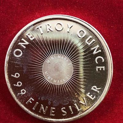 Lot #16- 2 Sunshine Mint .999 1 Ounce silver Bullion Coins Uncirculated 