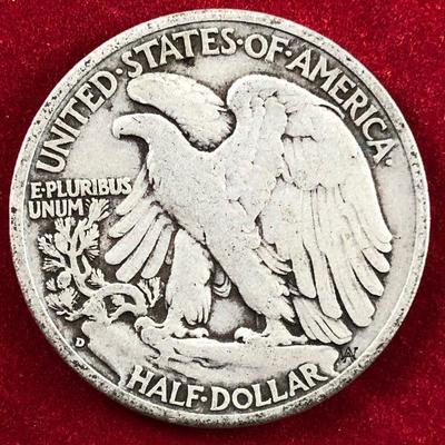 Lot #27- 1941 D Walking Liberty Half Dollar 90% Silver 
