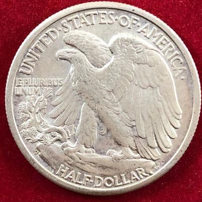 Lot #29- 1944 D Walking Liberty Half Dollar 90% Silver 