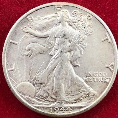 Lot #29- 1944 D Walking Liberty Half Dollar 90% Silver 