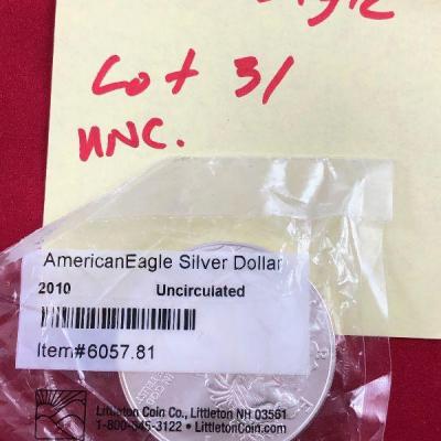 Lot #31- 2010  American Silver Eagle 1 Troy Ounce  Sealed Uncirculated