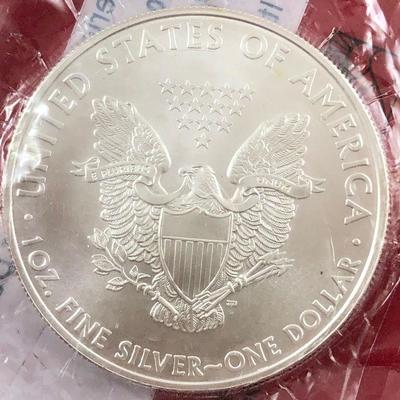 Lot #31- 2010  American Silver Eagle 1 Troy Ounce  Sealed Uncirculated