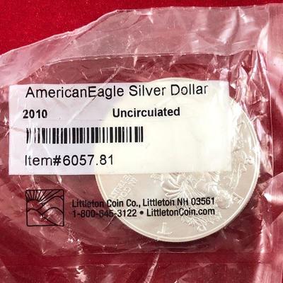 Lot #31- 2010  American Silver Eagle 1 Troy Ounce  Sealed Uncirculated