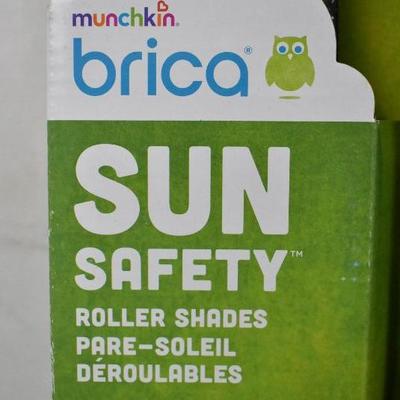 Stroller Weather Shield & Brica White Hot Sun Safety Shades, 2 Pack - New