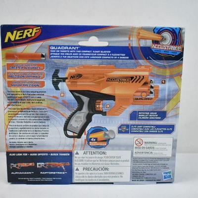 Pair of Nerf AccuStrike Elite Quadrant Blaster, for Ages 8 and Up - New