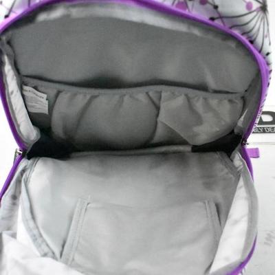 Eastsport Multi-Purpose Access School Backpack, Purple & Pink Starbursts - New