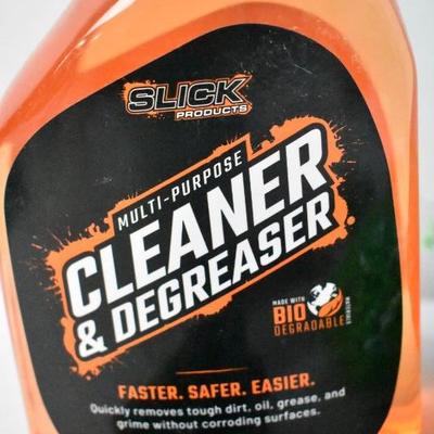 3 Piece Car Cleaning by Slick Products: Degreaser, Detailer & Green Mitt - New