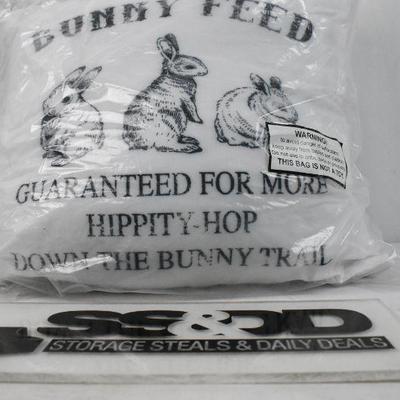 Bunny Feed Decorative Pillow 18