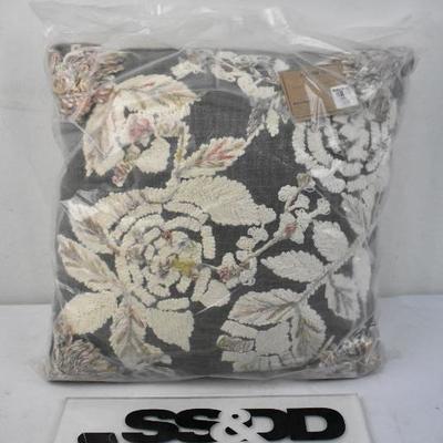 Floral/Gray Decorative Throw Pillow from World Market 18