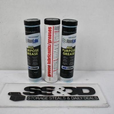 All-Purpose Grease/Lubricant, 3x Bottles, 14 oz Each - New