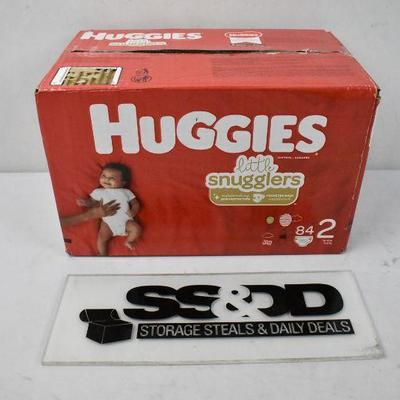 Huggies Size 2 Diapers, 84 Count - New