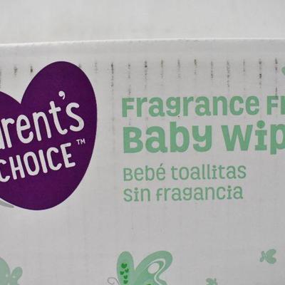 Fragrance Free Baby Wipes, 1200 Count by Parent's Choice - New