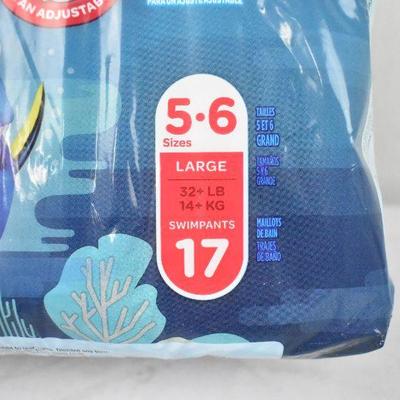 Huggies Little Swimmers Sizes 5-6, 17 Swim Pants Included - New