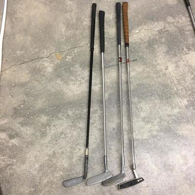 Lot 92 - Golf Clubs, Shoes, Balls and Bag