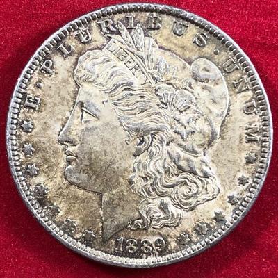 Lot #58- 1889 Morgan Silver Dollar $1