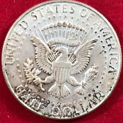 Lot #62- 1966 Kennedy Half Dollar 40% Silver Coin