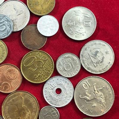 Lot #68- Large lot of Various Foreign Coins