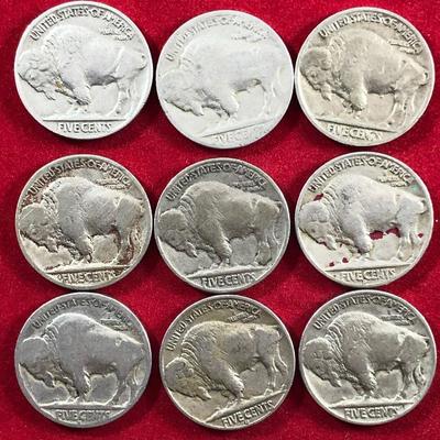 Lot #73 Three US 1943 Nickels 35% Silver