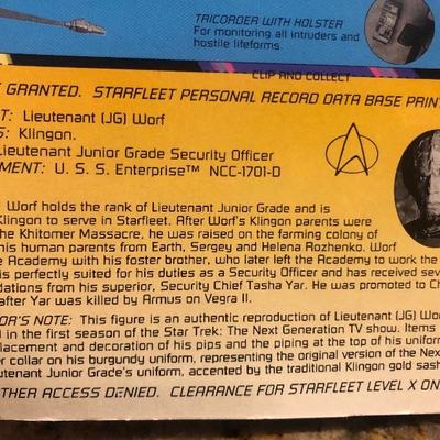 #8 Star Trek: The Next Generation - Lieutenant (JG) Worf 