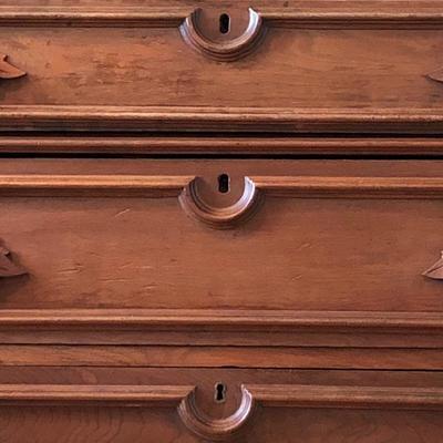 Lot 113- Antique Marble Top Dresser
