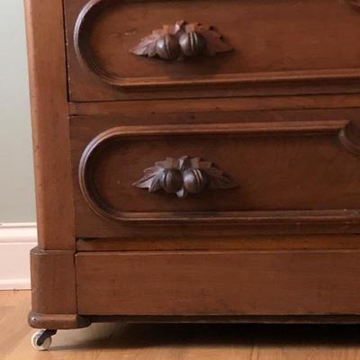 Lot 113- Antique Marble Top Dresser