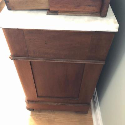 Lot 113- Antique Marble Top Dresser