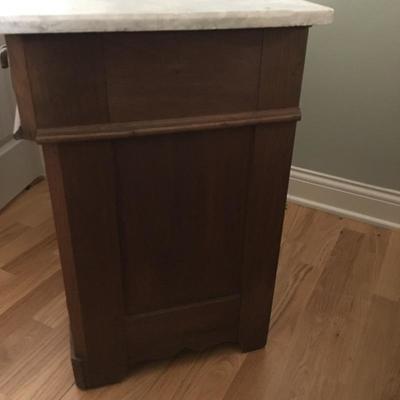 Lot 122 - Antique Marble Top Cabinet