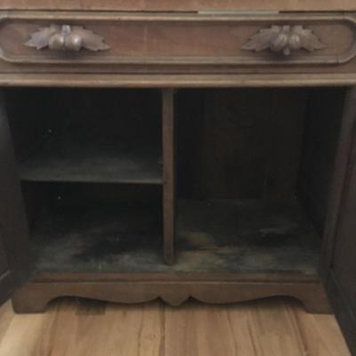 Lot 122 - Antique Marble Top Cabinet