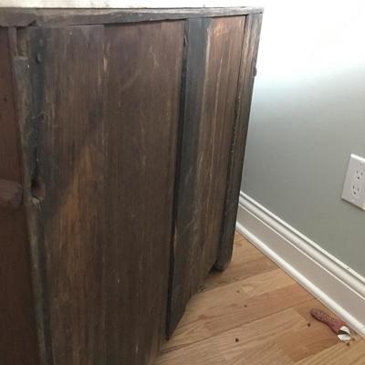 Lot 122 - Antique Marble Top Cabinet