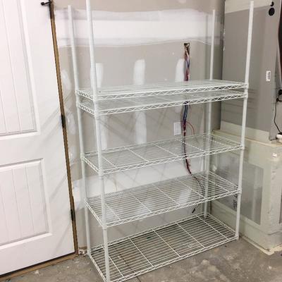  Lot 125 - White Metal Shelving Unit