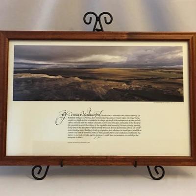  Lot 126 - Montana Framed Print & Topo Maps